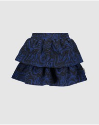 B.Nosy - Marble Print Frill Skirt - Kids-Teens