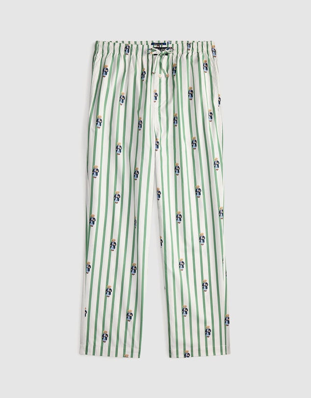 Polo Ralph Lauren - Polo Bear Striped Cotton Pajama Pants