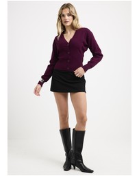 Alice In The Eve - Callie Cinched Long Sleeve Knit Cardigan