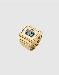 adidas Originals - Digital Two Gold-Tone Expansion Band Ring Watch