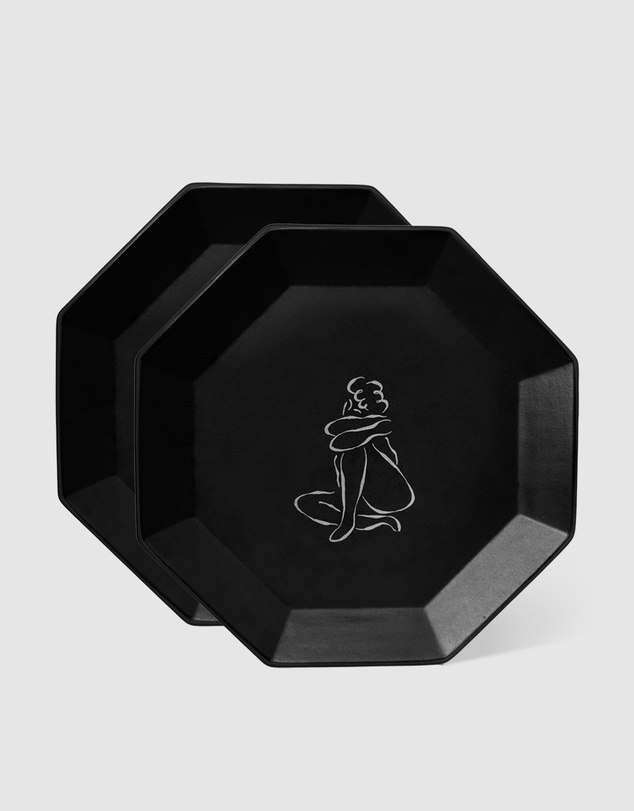 Black Blaze - Gem Dinner Plate