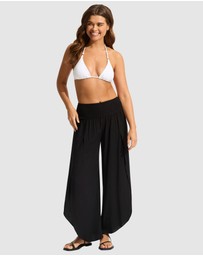 Seafolly - Shirred Waist Wrap Pant