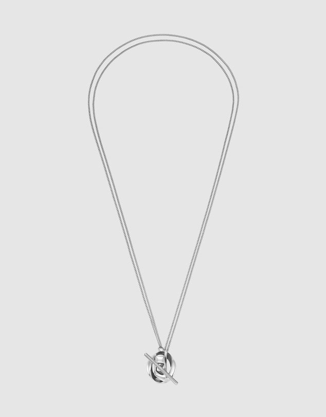 Diesel - Oval D Silver Necklace