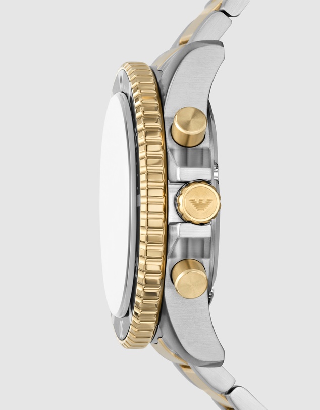 Emporio Armani - Two Tone Chronograph Watch