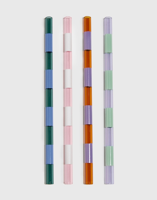 Fazeek - Fazeek Stripe Straws - 4 pack (mixed)