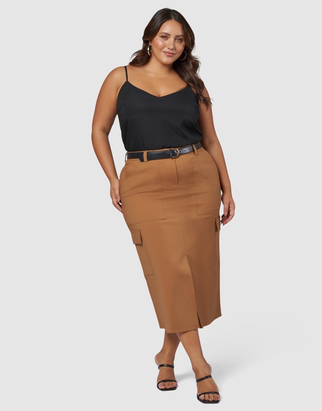 Something 4 Olivia - Tasmin Midi Cargo Skirt