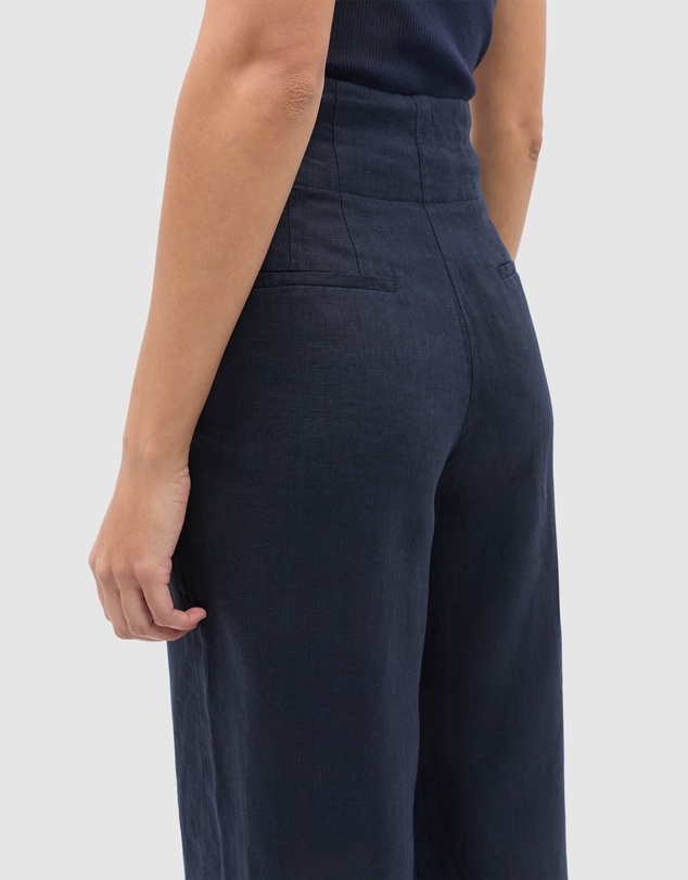 Seed Heritage - Core Linen Waisted Pant