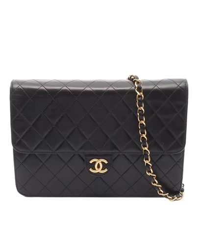 Pre-Loved by Azura Reborn - Pre-Loved Medium CC Quilted Lambskin Single Flap