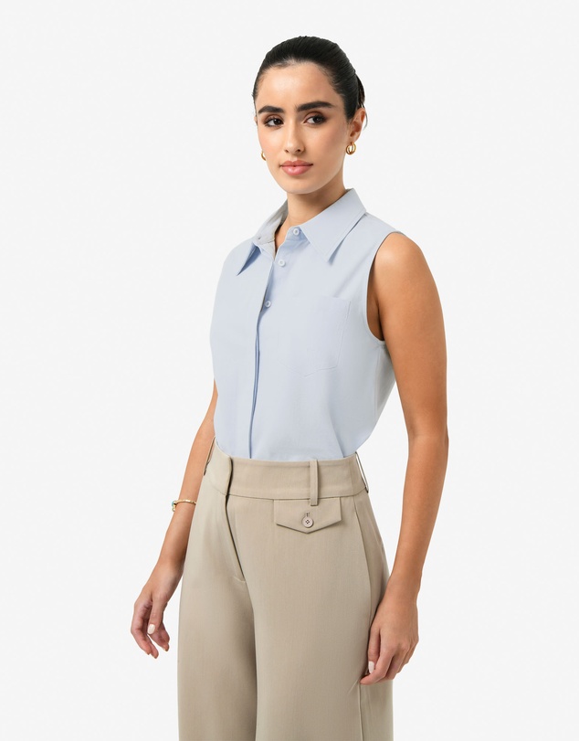 Forcast - Kia Cotton Sleeveless Shirt