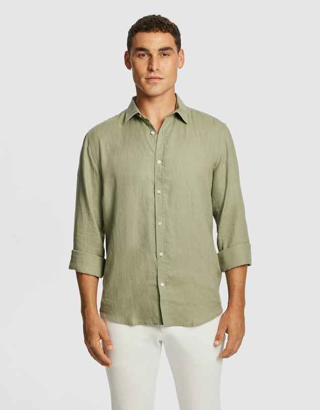 yd. - West Hampton Pure Linen Shirt