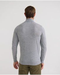 Oxford - Merino Zip Neck Pure Wool Pullover