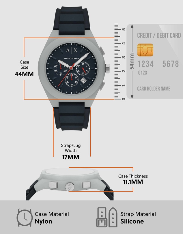 Armani Exchange - Blue Chronograph Watch
