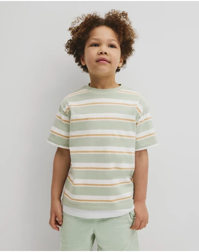 Country Road - Oversized Stripe Short Sleeve T-shirt