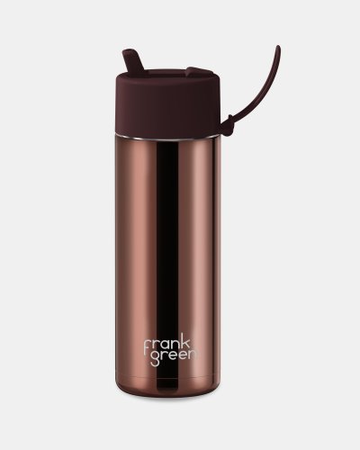 20oz Ceramic Reusable Bottle with Flip Straw Lid