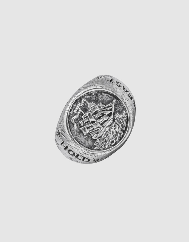 Haze & Glory - ICONIC EXCLUSIVE - Hold Fast Signet Ring in Oxidised 925 Silver
