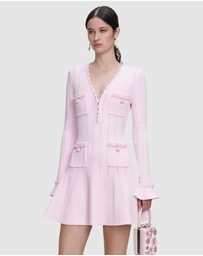 Self Portrait - Trim Knit Mini Dress