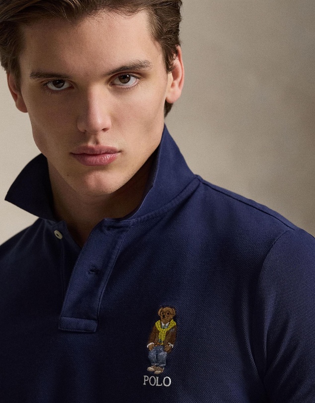 Polo Ralph Lauren - Custom Slim Polo Bear Mesh Polo Shirt