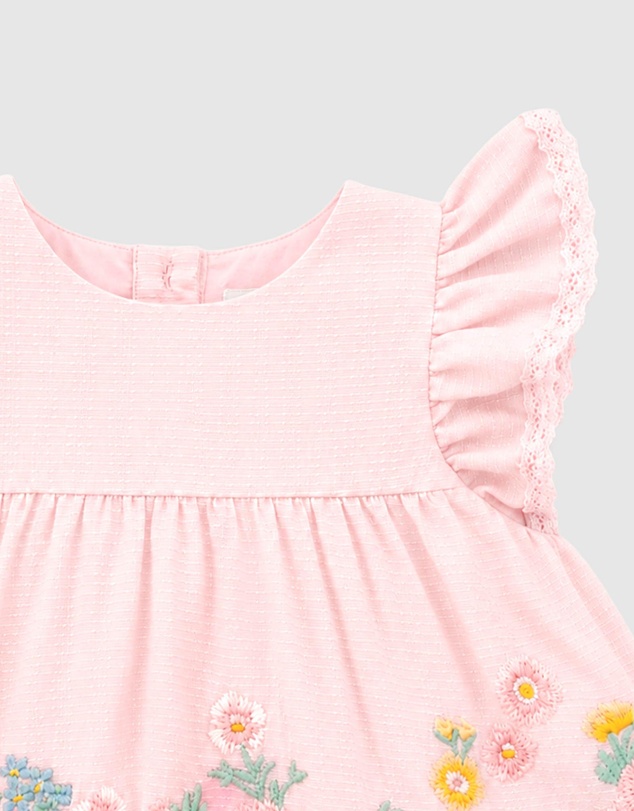 Bebe by Minihaha - Pia Emb. Overlay Bodysuit - Babies