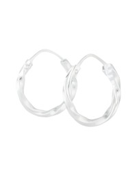 Lovisa - Sterling Silver Twist Hoop Earrings