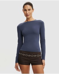 Cotton On - EVERYDAY SMOOTH LONG SLEEVE