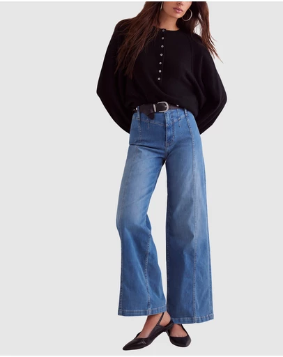 Free People - Libre Wide Leg Jeans