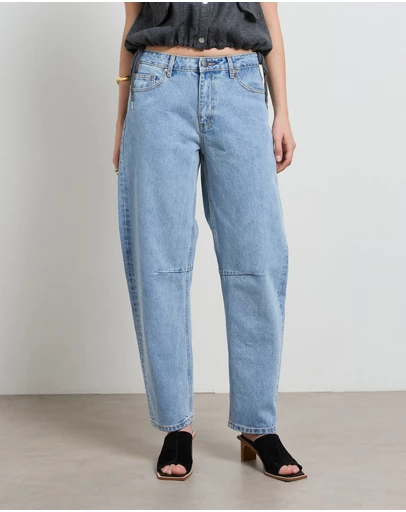 DRICOPER DENIM - Chloe Mid Rise Barrel Jeans
