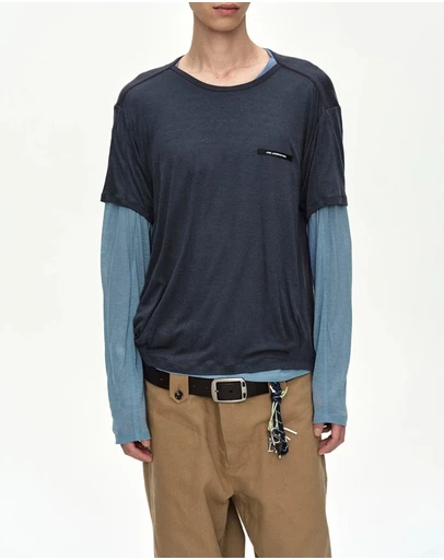 Andersson Bell - Brad Wool Layered T-Shirt