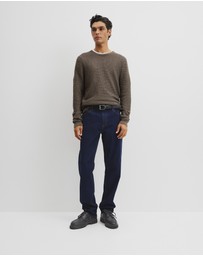 Country Road - Australian Merino Wool Textured Crew Neck Knit