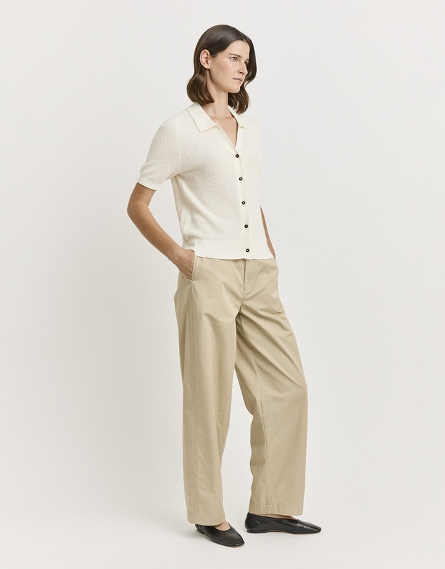 Toorallie - Grain Stitch Button Polo