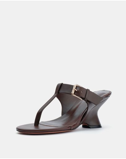 Choc Oily Crinkle Leather
