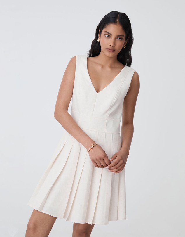 Forcast - Mikala Pleated Mini Dress