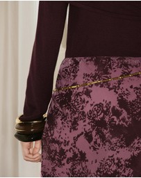 M.N.G - Long Jacquard Skirt