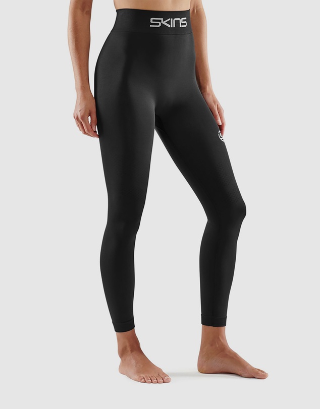 SKINS - SKINS Compression Series-3 Women's Seamless Long Tights Navy Activewear
