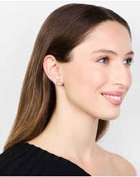 Lovisa - Gold Plated Acrylic Flower Cluster Earrings
