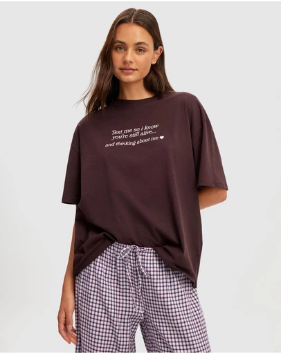 Cotton On Body - Oversized Lounge Graphic Tee