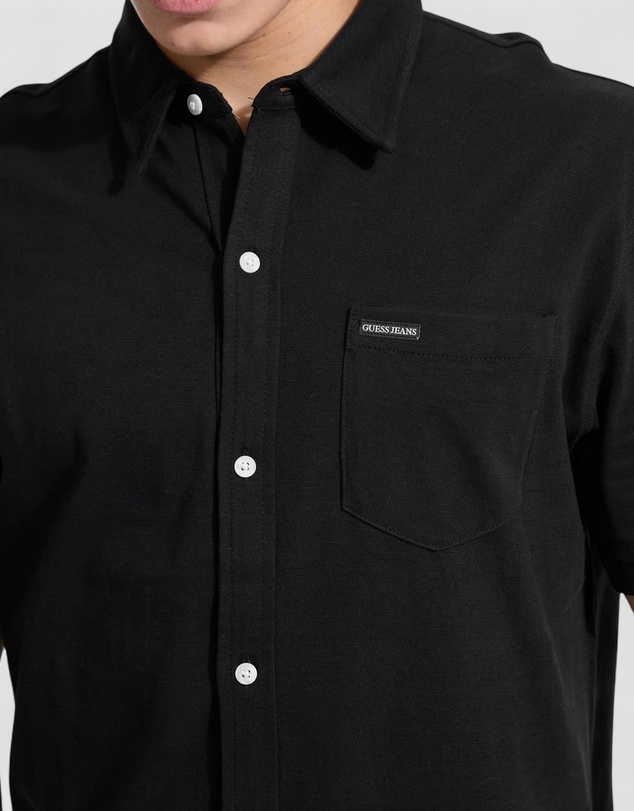 GUESS Jeans - GUESS JEANS Short Sleeve Regular Button Front Tee