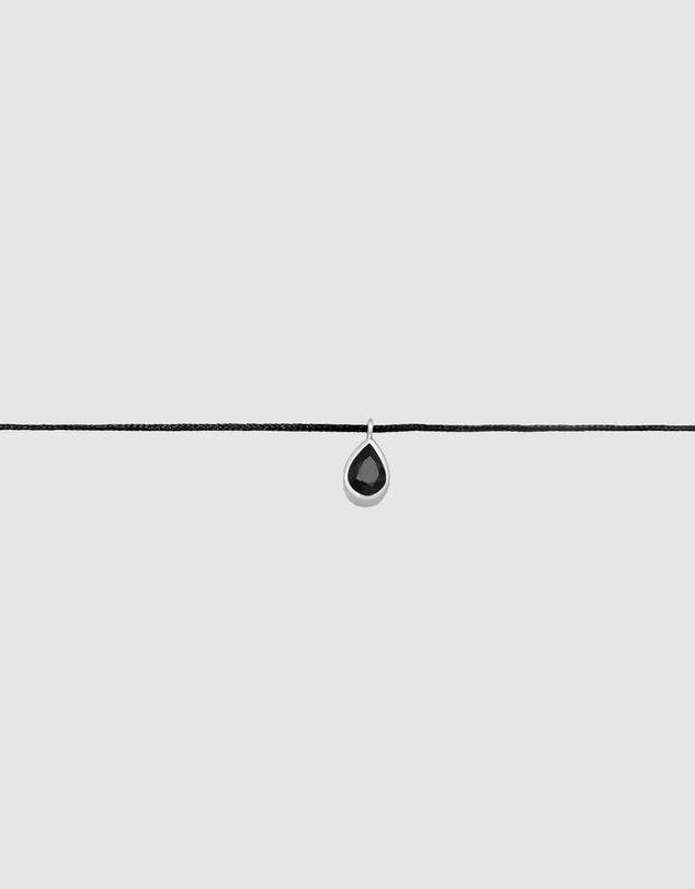 Elli Jewelry - Black Zirconia Drop Choker Necklace