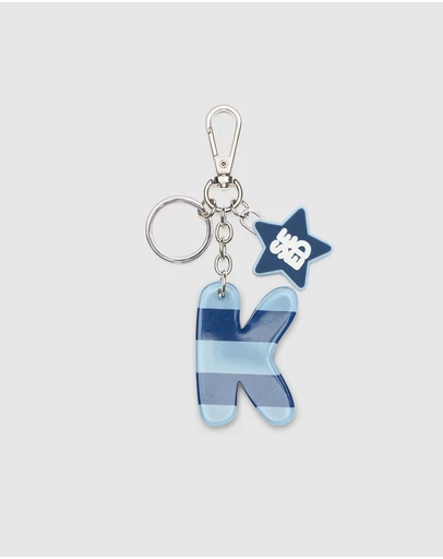 Seed Heritage - BLUE STRIPE INITIAL KEYRING