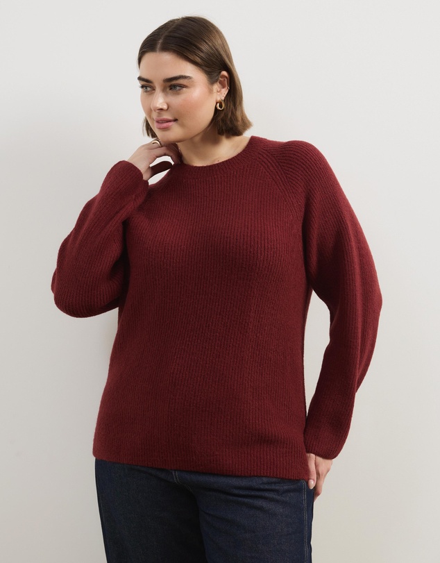 Atmos&Here Curvy - Saylor Long Sleeve Knit Jumper