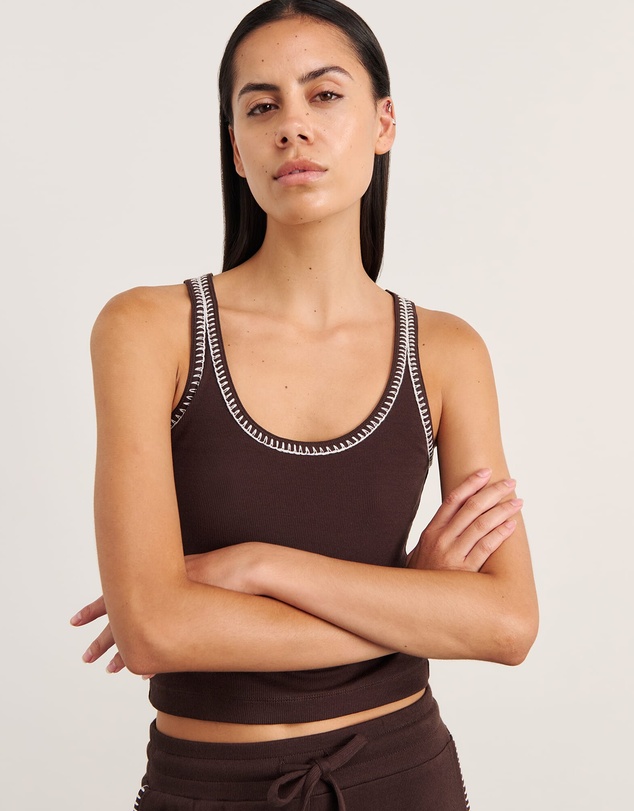 Jag - Celina Blanket Stitch Tank