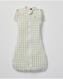 Grow Kindly - Swaddle Sleeping Bag 0.5 TOG in Gumleaf Gingham