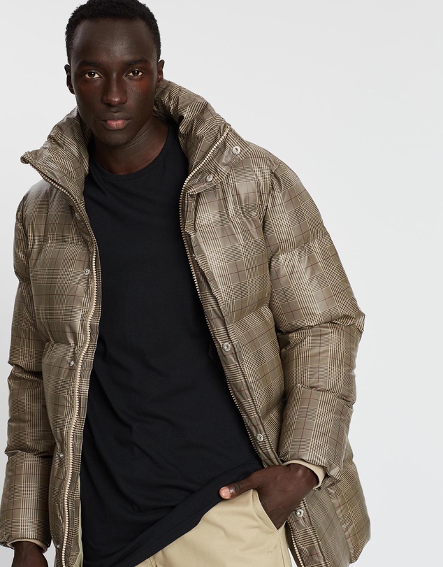 RAINS - Check Puffer Coat - Unisex