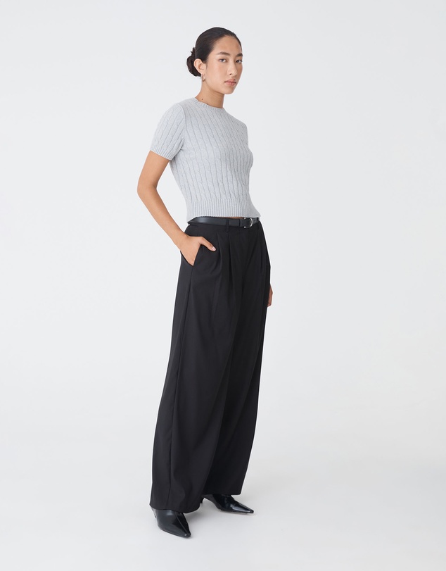 Forcast - Anita Short Sleeve Cable Knit