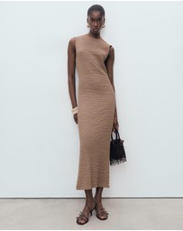 M.N.G - Fitted Textured Dress