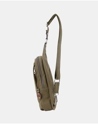 Pierre Cardin - Pierre Cardin Canvas Cross Body Sling Bag