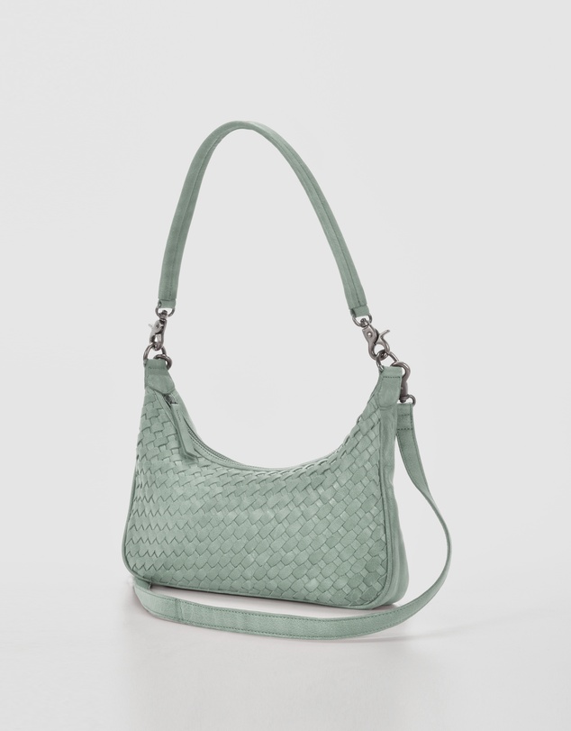 Cobb & Co - Hughes Woven Leather Shoulder Bag