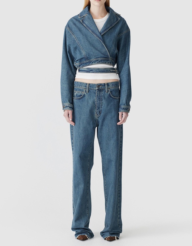 Bassike - Denim Wrap Jacket