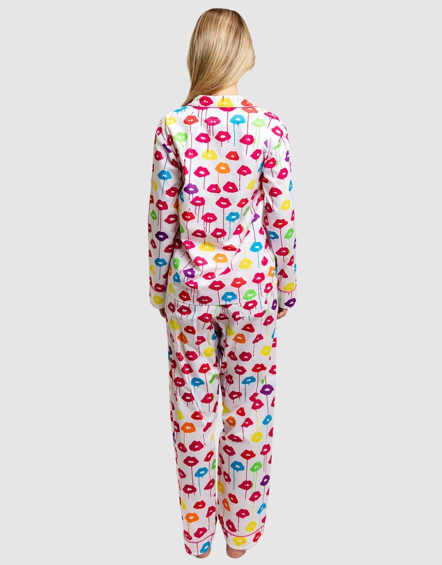Sant And Abel - Women's Drawbertson Drippy Lips Long PJ Set