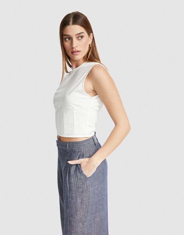 Oxford - Corrie Corset Detail Top