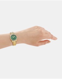 DKNY - Evening Gold 30mm Green Dial Womens Watch